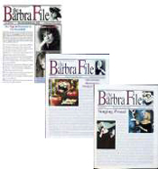 a few issues of Barbra File magazine