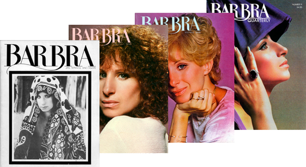 a few issues of Barbra Quarterly magazine