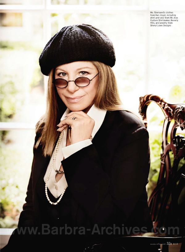 Streisand wearing glasses