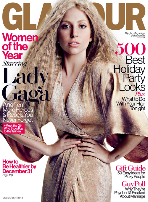 cover of Glamour with Lady Gaga