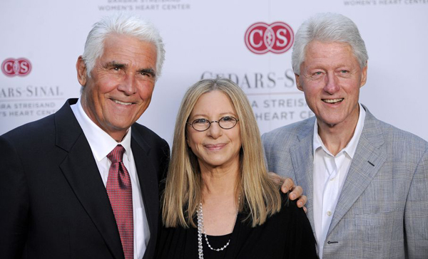 Jim Brolin, Barbra Streisand and President Clinton