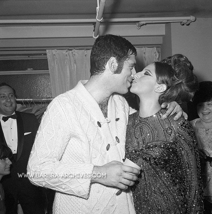 Gould kissing Streisand