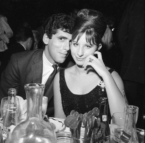 Gould and Streisand at table