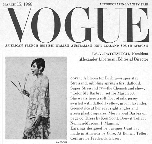 Vogue 66 Contents page