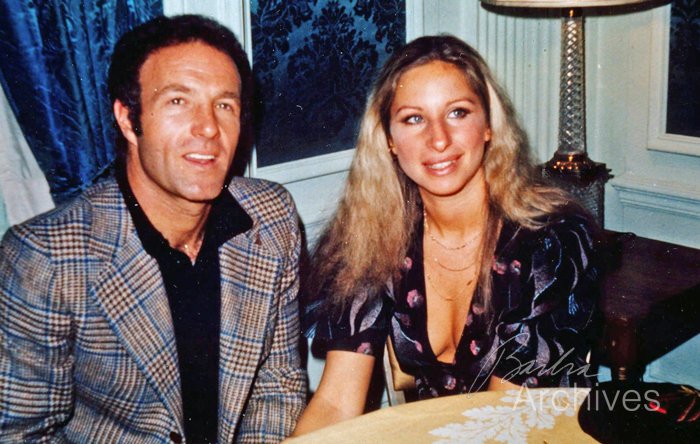 Caan and Streisand at press reception