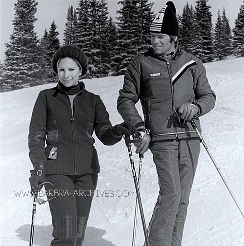 Streisand in Vale skiing, 1972