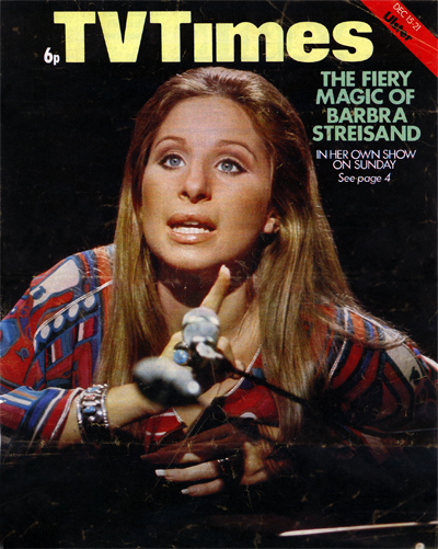 cover of TV TImes with Streisand