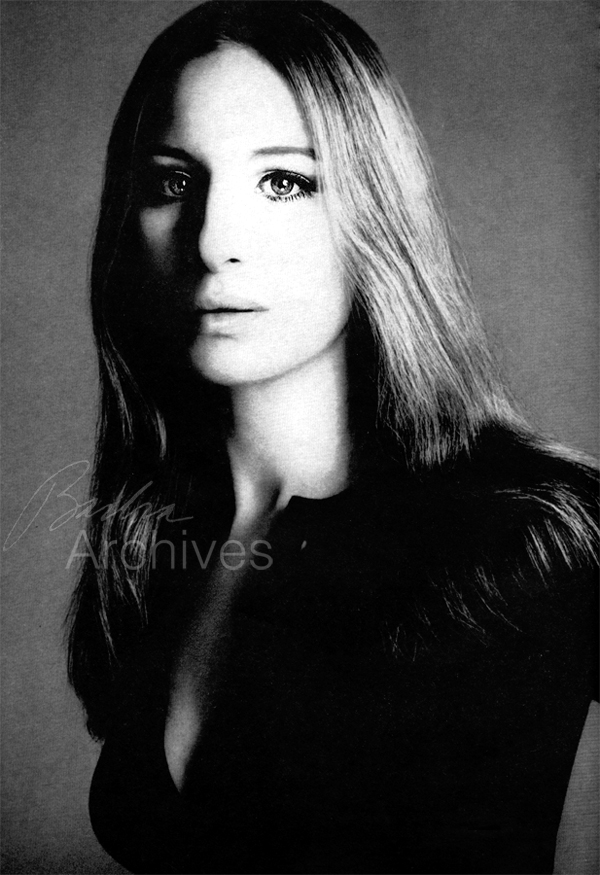 Avedon black and white portrait of Streisand
