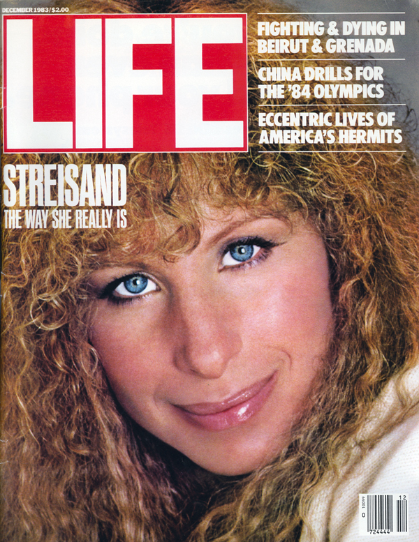 Streisand on cover of Life 1983