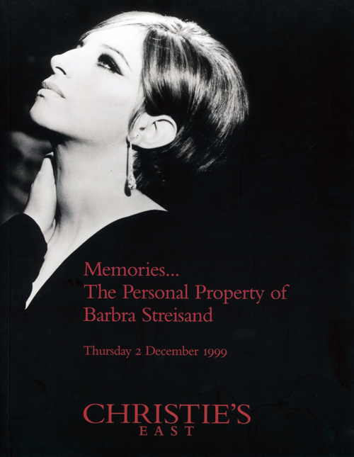 December 1999 Christies auction catalog with Streisand cover