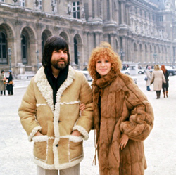 Streisand and Peters in Paris